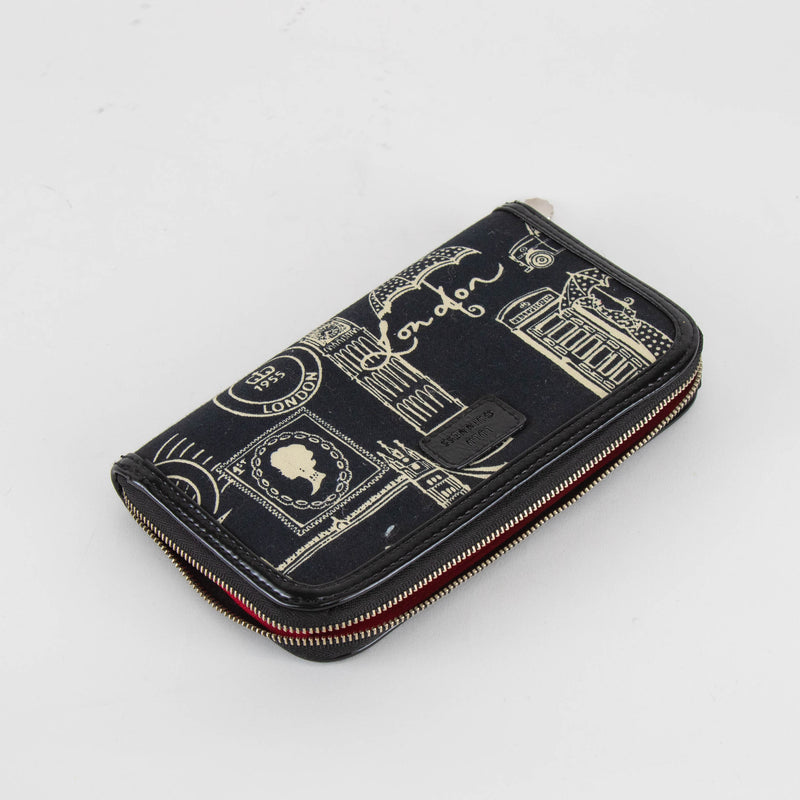 Lulu Guinness London Theme Fabric Wallet