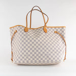 Louis Vuitton Cream Damier Azur Neverfull GM Tote Bag