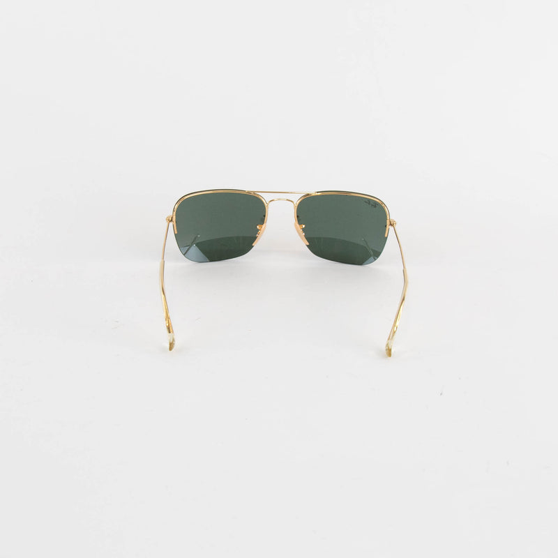 Ray-Ban Black Gold Frameless Sunglasses