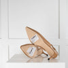 Jimmy Choo Beige Leather Slingback Heeled Shoes