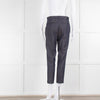 Max & Co Blue Denim Look Wool Slim Leg Trousers