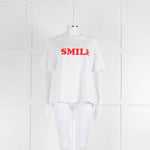 Victoria Beckham White 'Smile' T-Shirt