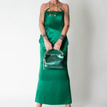 16Arlington Forest Green Esteli Corset Midi Dress