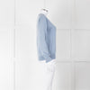 Anglo - Italian Pale Blue Cashmere Cotton Blend Sweater