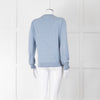 Anglo - Italian Pale Blue Cashmere Cotton Blend Sweater