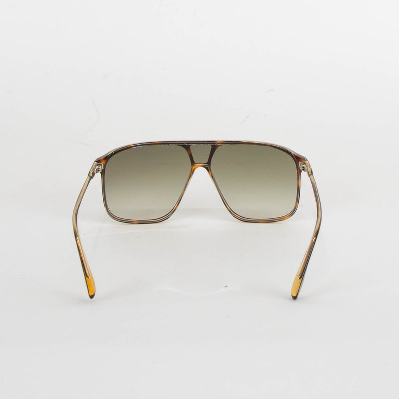 Victoria Beckham Tortoise Shell Oversized Aviators