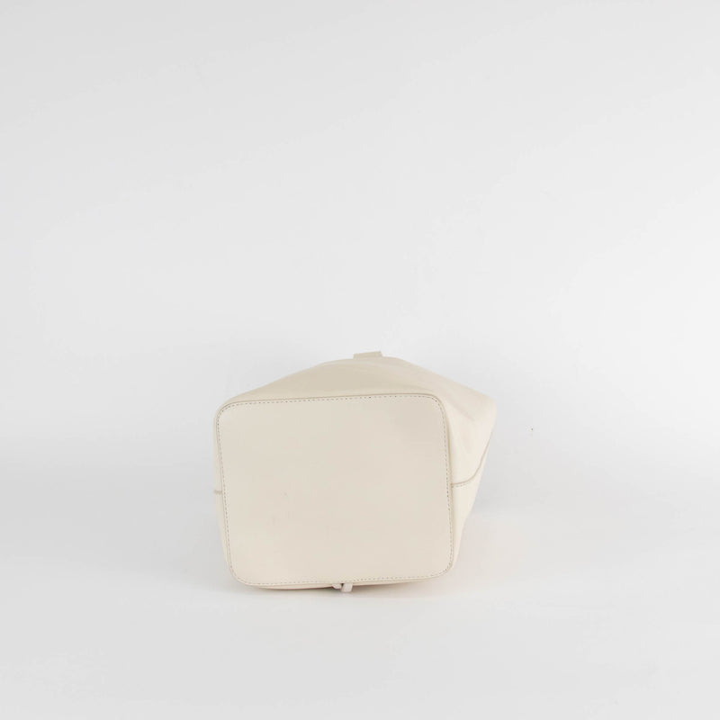 NEOUS Small Bucket Bag In Cream Leather