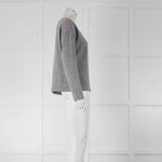 Fabiana Filippi Grey Metallic Cashmere Mix Jumper