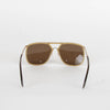 Victoria Beckham Greige Oversized Aviator Sunglasses