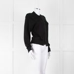 Hodakova Black Wool Raw Edge Cardigan