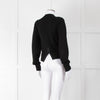 Hodakova Black Wool Raw Edge Cardigan