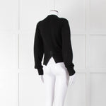 Hodakova Black Wool Raw Edge Cardigan