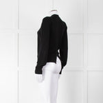 Hodakova Black Wool Raw Edge Cardigan