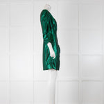 Maje Green Metallic Dress