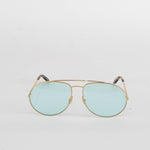 Victoria Beckham Gold Frame Aviator Style Opticals