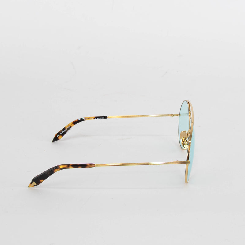 Victoria Beckham Gold Frame Aviator Style Opticals