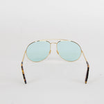 Victoria Beckham Gold Frame Aviator Style Opticals