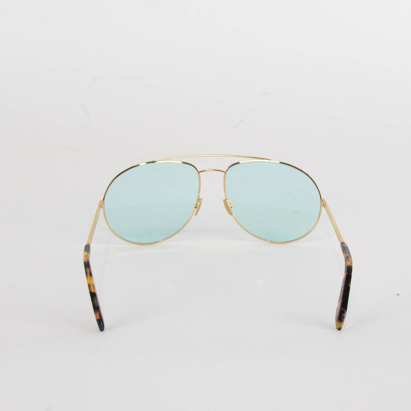 Victoria Beckham Gold Frame Aviator Style Opticals