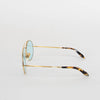 Victoria Beckham Gold Frame Aviator Style Opticals