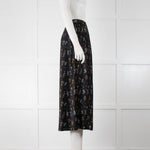 Nice Things Paloma S Black And Floral Skirt