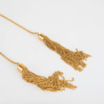 Victoria Beckham Gold Chain Tassel Necklace