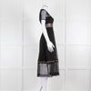 Maje Black Broderie Anglaise Dress With Gold Eyelet