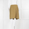 Loro Piana Green Cashmere Herringbone Wrap Skirt