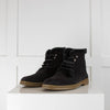 Loro Piana Black/Blue Suede Yivi Walk Ankle Boots