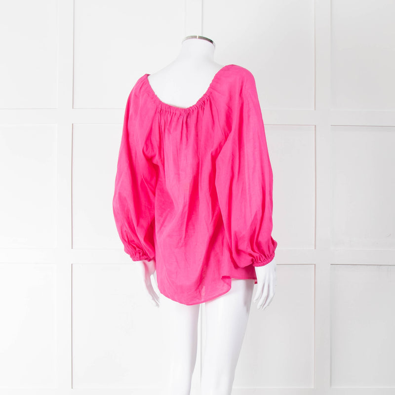 Luisa Spagnoli Pink Fine Cotton Over Sized Blouse