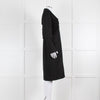 Chanel Black Lurex Tweed Silk Front Panel Zip Front Dress