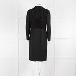 Chanel Black Lurex Tweed Silk Front Panel Zip Front Dress