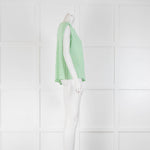 Frame Green and White Stripe Sleeveless T-Shirt