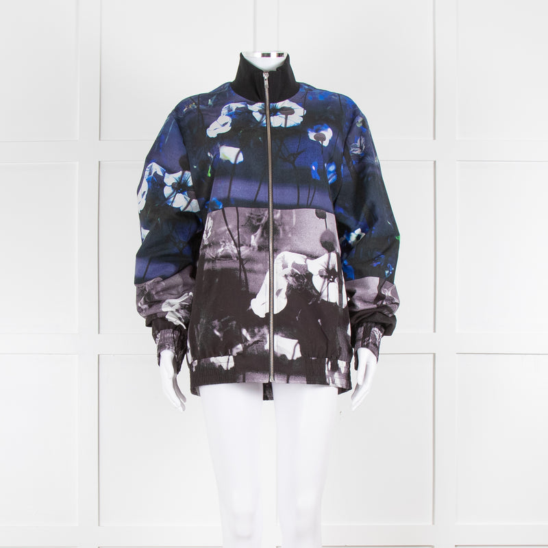 McQ Blue Floral Shell Jacket