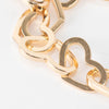 A Z Factory Gold and White Metal Heart Pendant Necklace