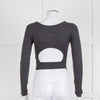 Varley Always Warm Sloane Cropped Tee in Grey