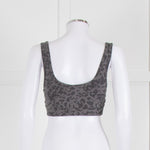 Varley Lets Move Kellam Sports Bra in Grey Animal Print