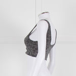 Varley Lets Move Kellam Sports Bra in Grey Animal Print