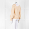 La Maille Sezane Beige Mohair Mix Jumper With Frill Collar