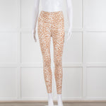 Varley Lets Go Sports Leggings in Tan Animal Print