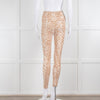 Varley Lets Go Sports Leggings in Tan Animal Print