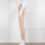 Varley Lets Go Sports Leggings in Tan Animal Print