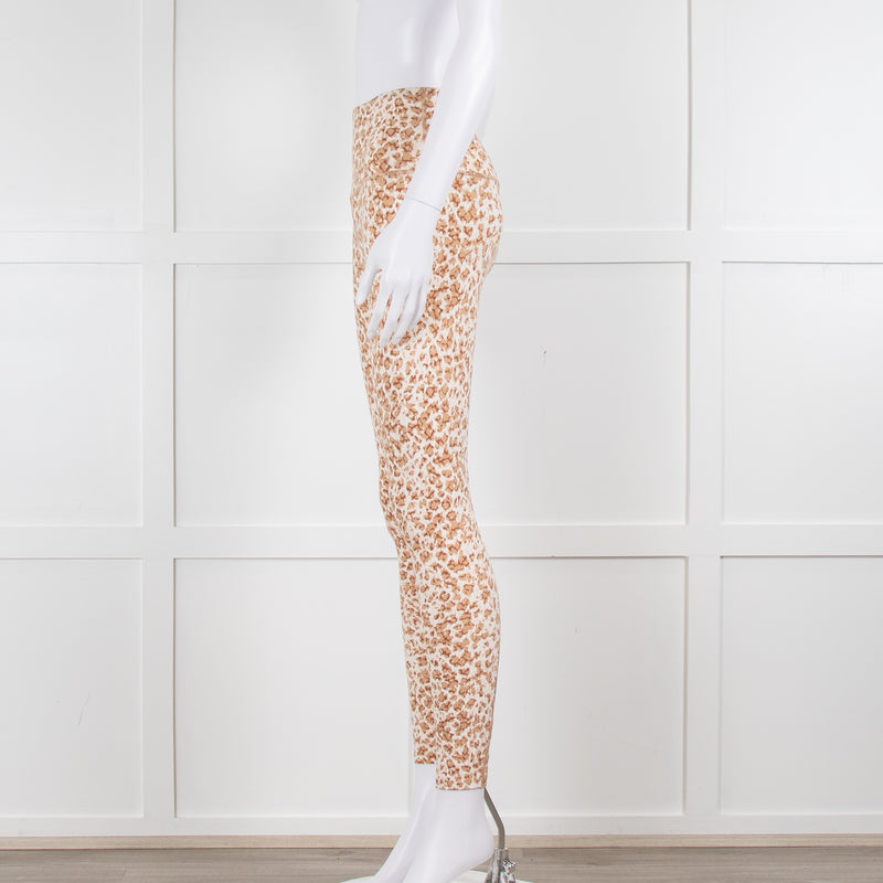 Varley Lets Go Sports Leggings in Tan Animal Print