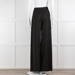 Alberta Ferretti Black Twill Tailored Trousers