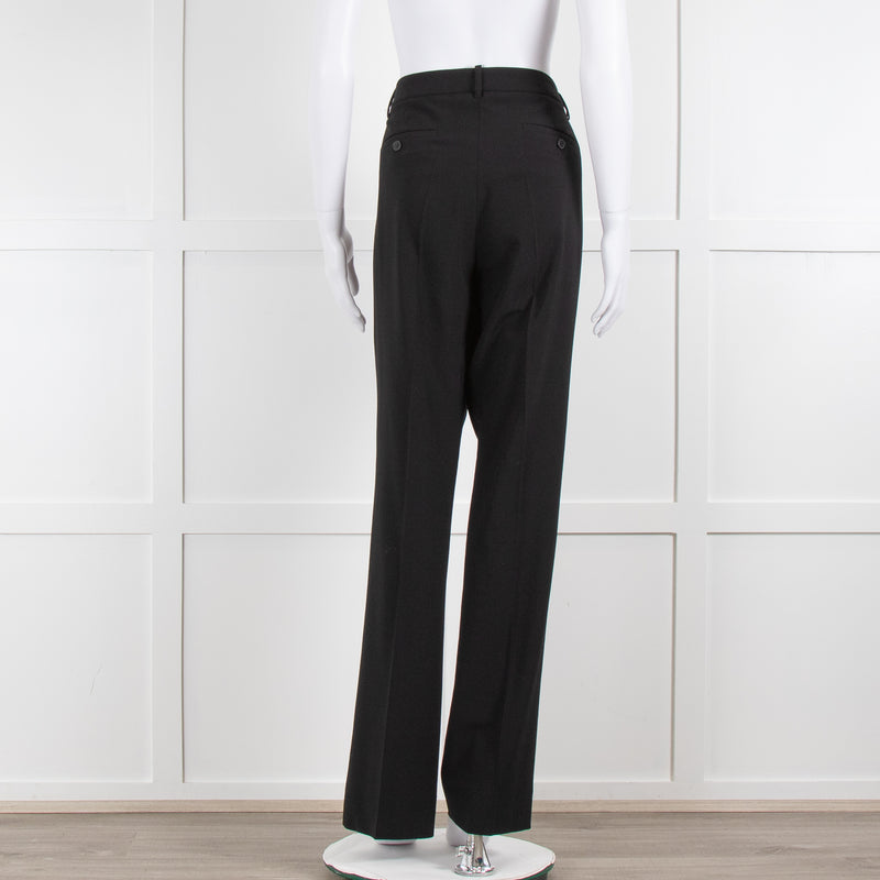 Theory Mid Rise Black Cigarette Trousers