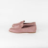 Tods Blush Pink Suede Flat Shoes