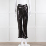 Commando Black Micro Sequin Flared Leggings