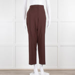 Joseph Burgundy Tailored Trousers