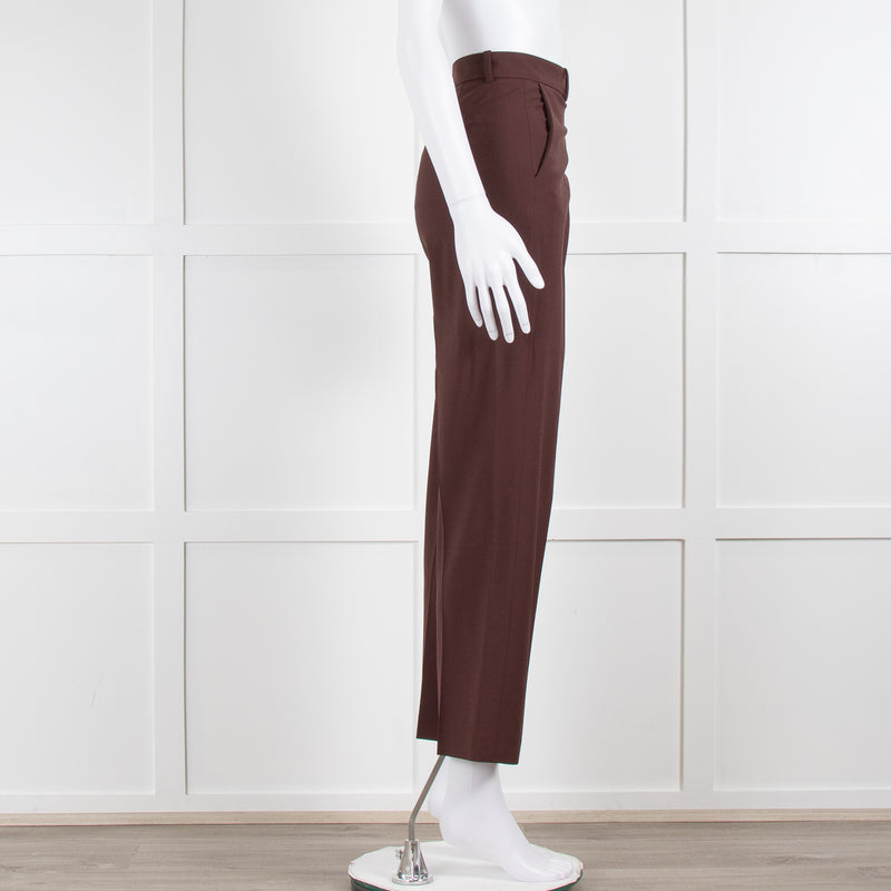 Joseph Burgundy Tailored Trousers