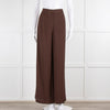 Petar Petrov Wide Leg Brown Trousers