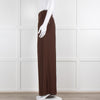 Petar Petrov Wide Leg Brown Trousers